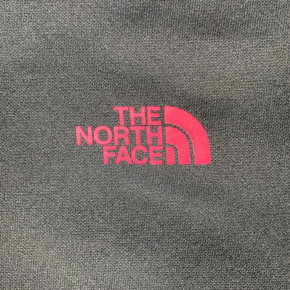 The North Face Hoodie Mens L Black Red Pullover Fleece Performance Sweatshirt